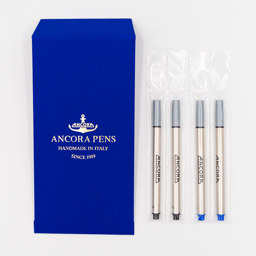 Set of 2 blue + 2 black refills for Limited Edition