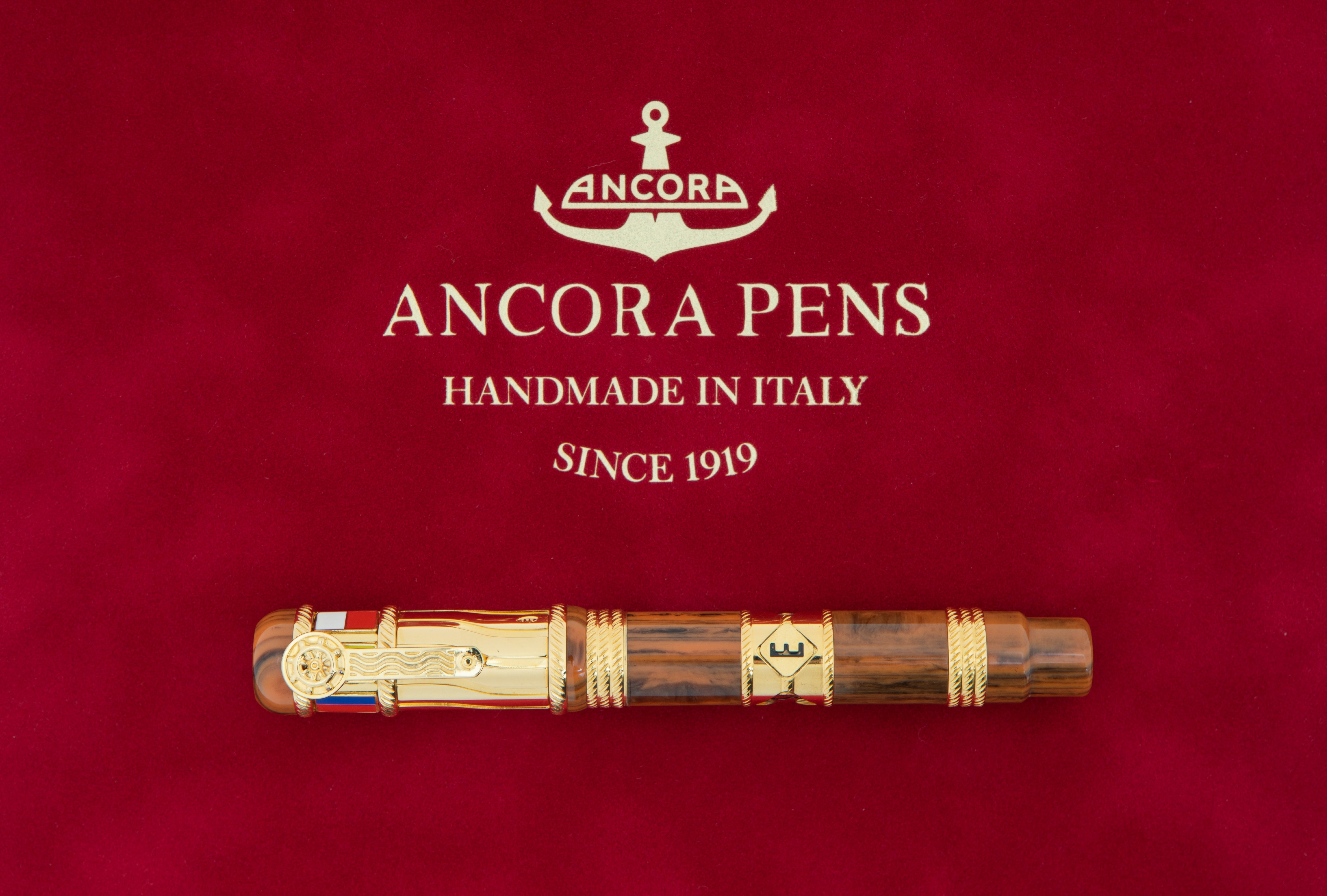 Ancora Admiral Woodship Rollerball Pen