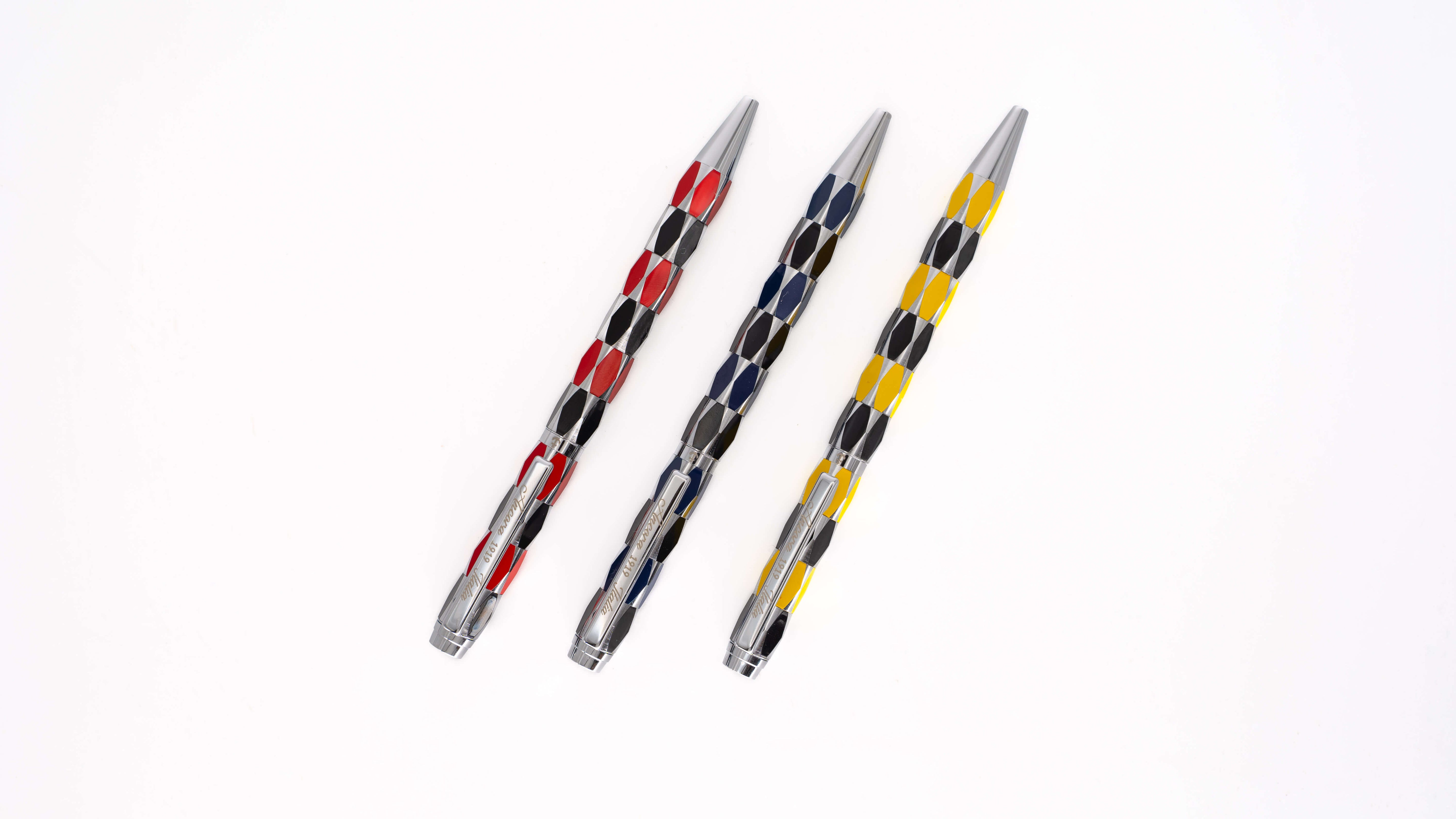 Ancora Masquerade Yellow Limited Edition Pen of 88 Enamel Luxury Rollerball