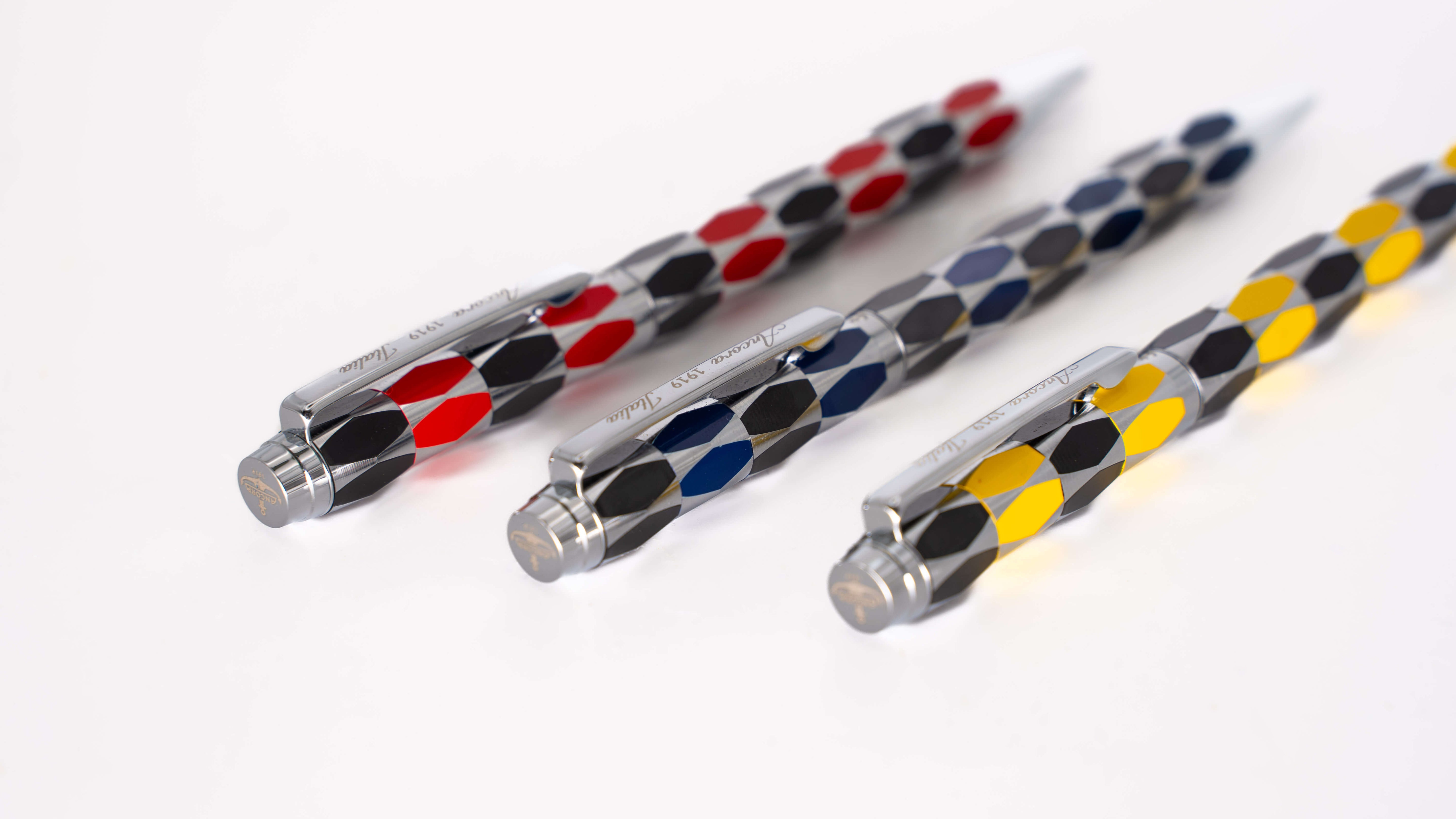 Ancora Masquerade Red Limited Edition Pen of 88 Enamel Luxury Rollerball