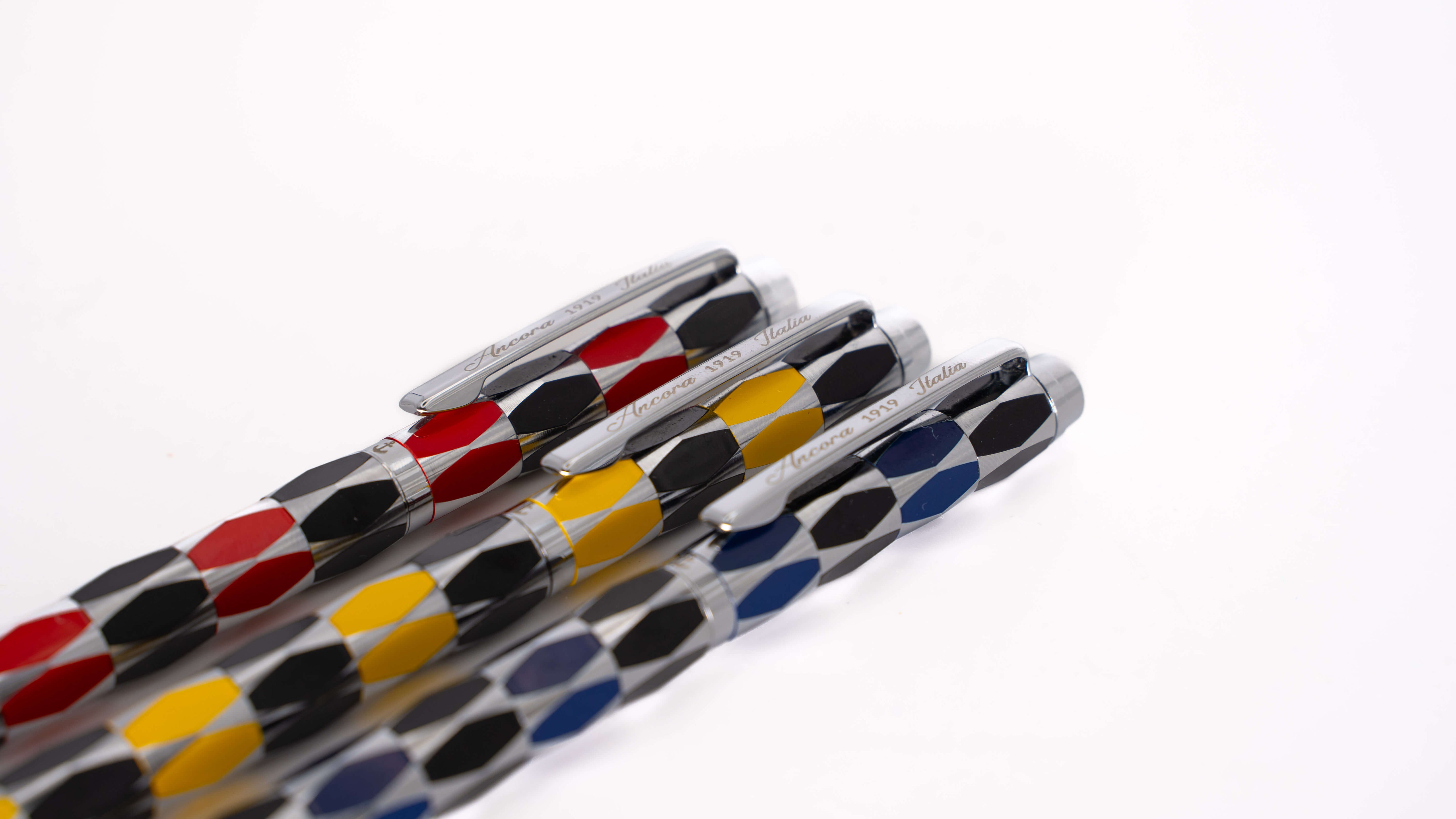 Ancora Masquerade Yellow Limited Edition Pen of 88 Enamel Luxury Rollerball