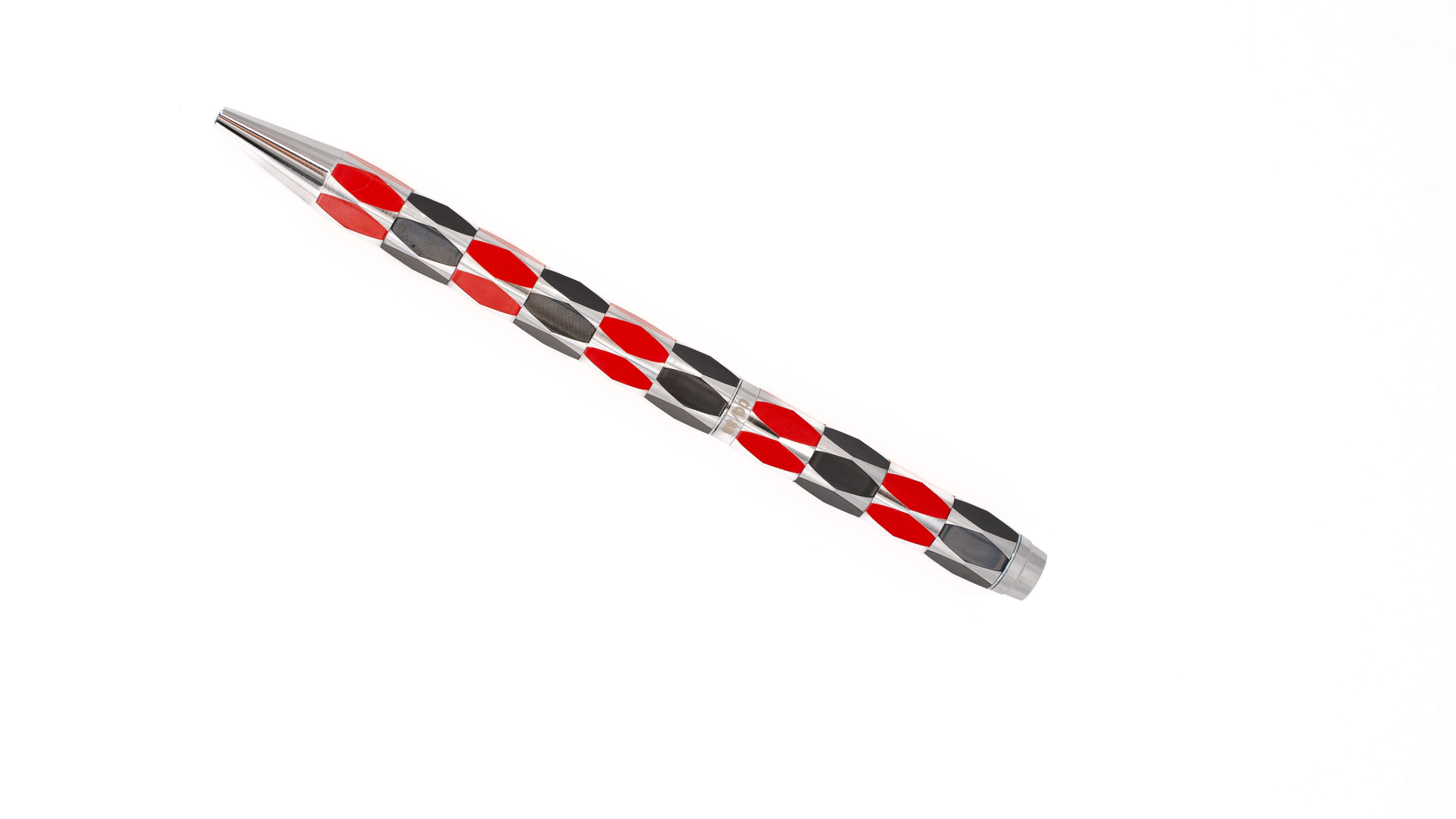 Ancora Masquerade Red Limited Edition Pen of 88 Enamel Luxury Rollerball