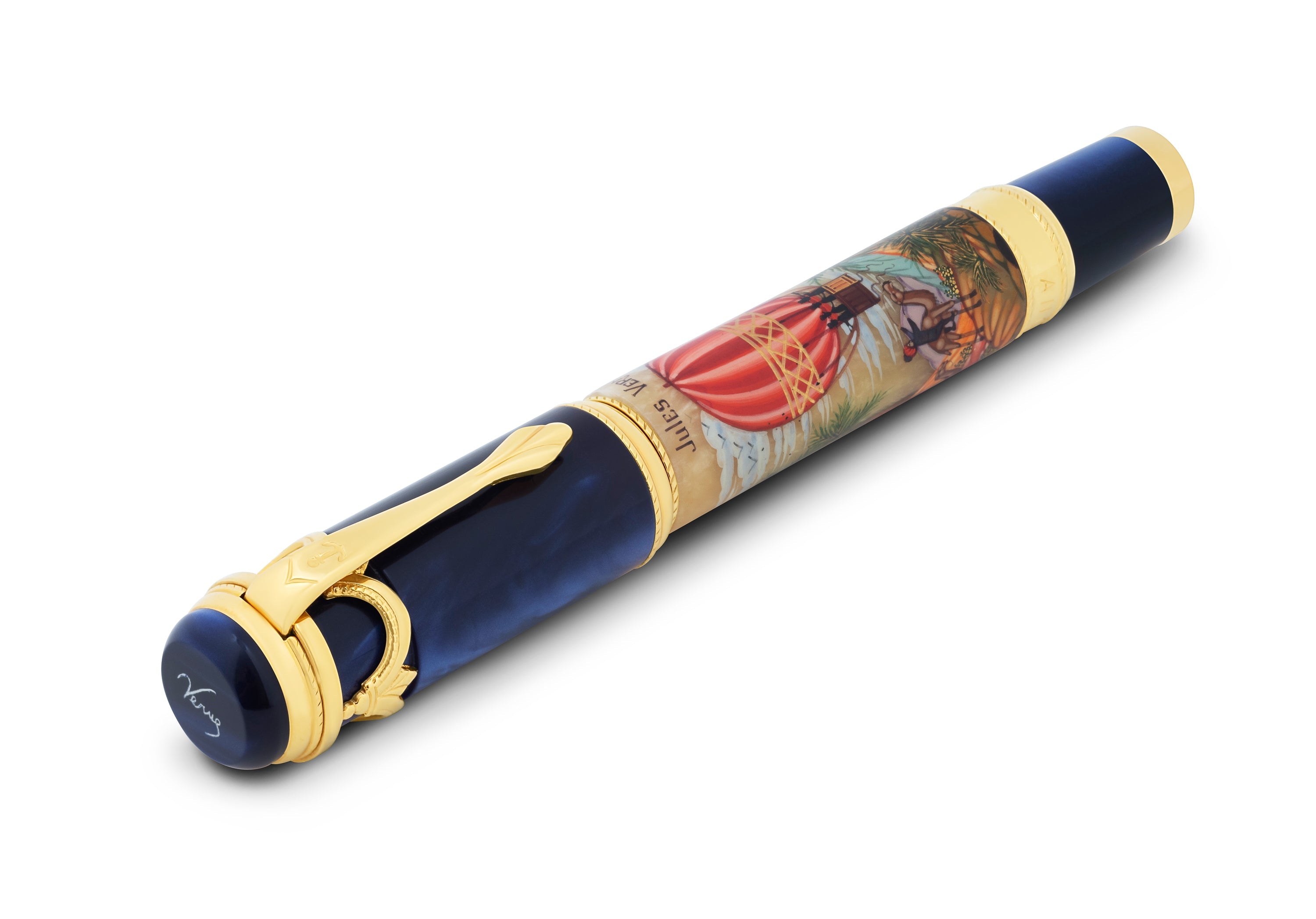 Ancora Jules Verne — Five Weeks In A Balloon Blue Fountain Pen