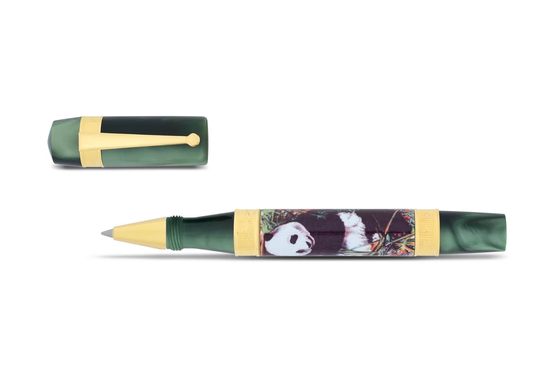 Panda Bamboo Rollerball Pen