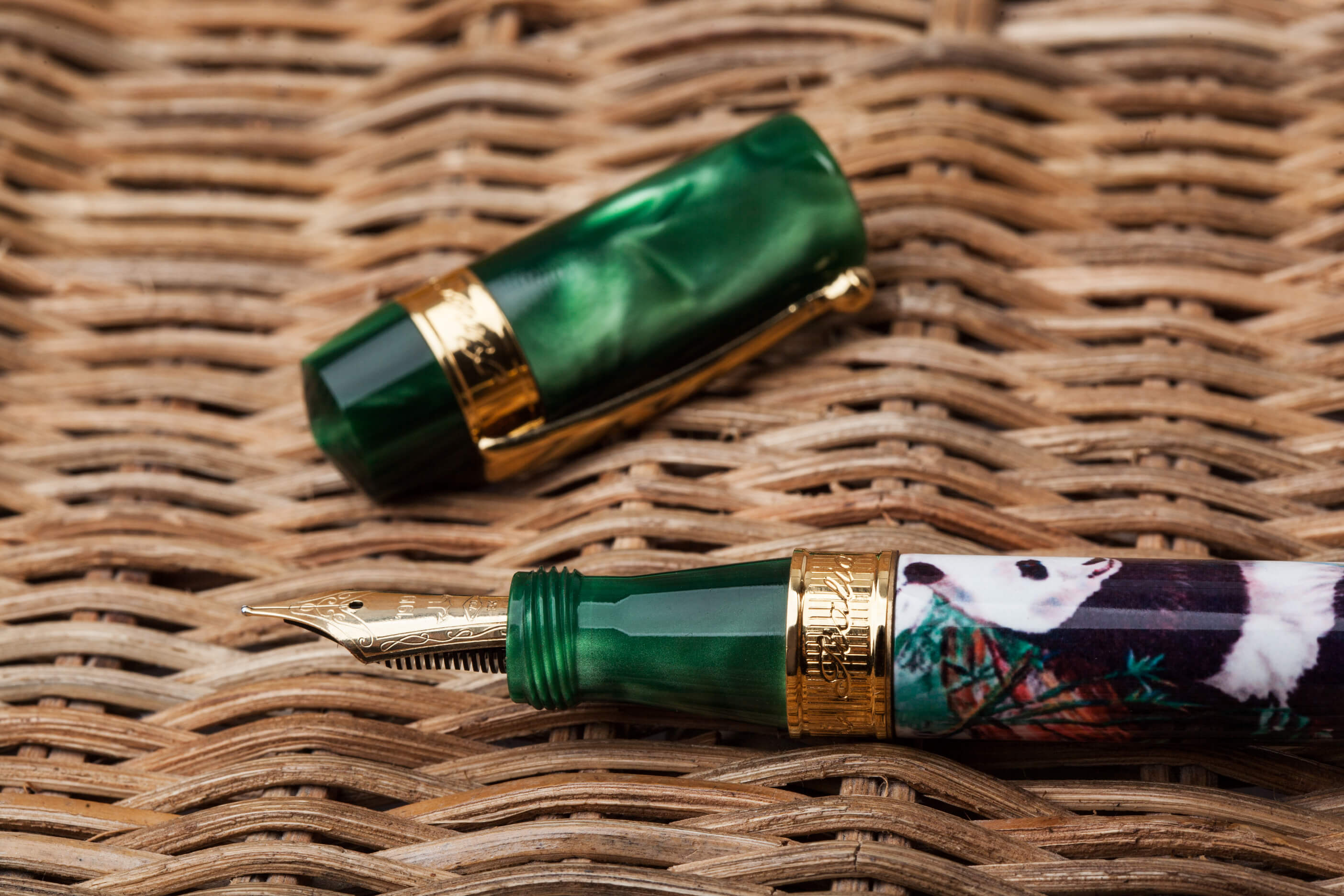 Panda Bamboo Fountain Pen