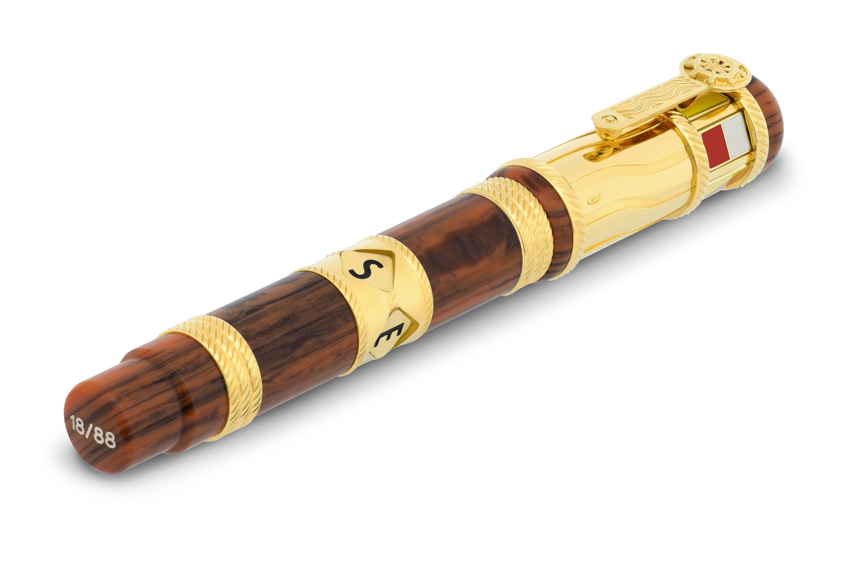 Ancora Admiral Woodship Rollerball Pen
