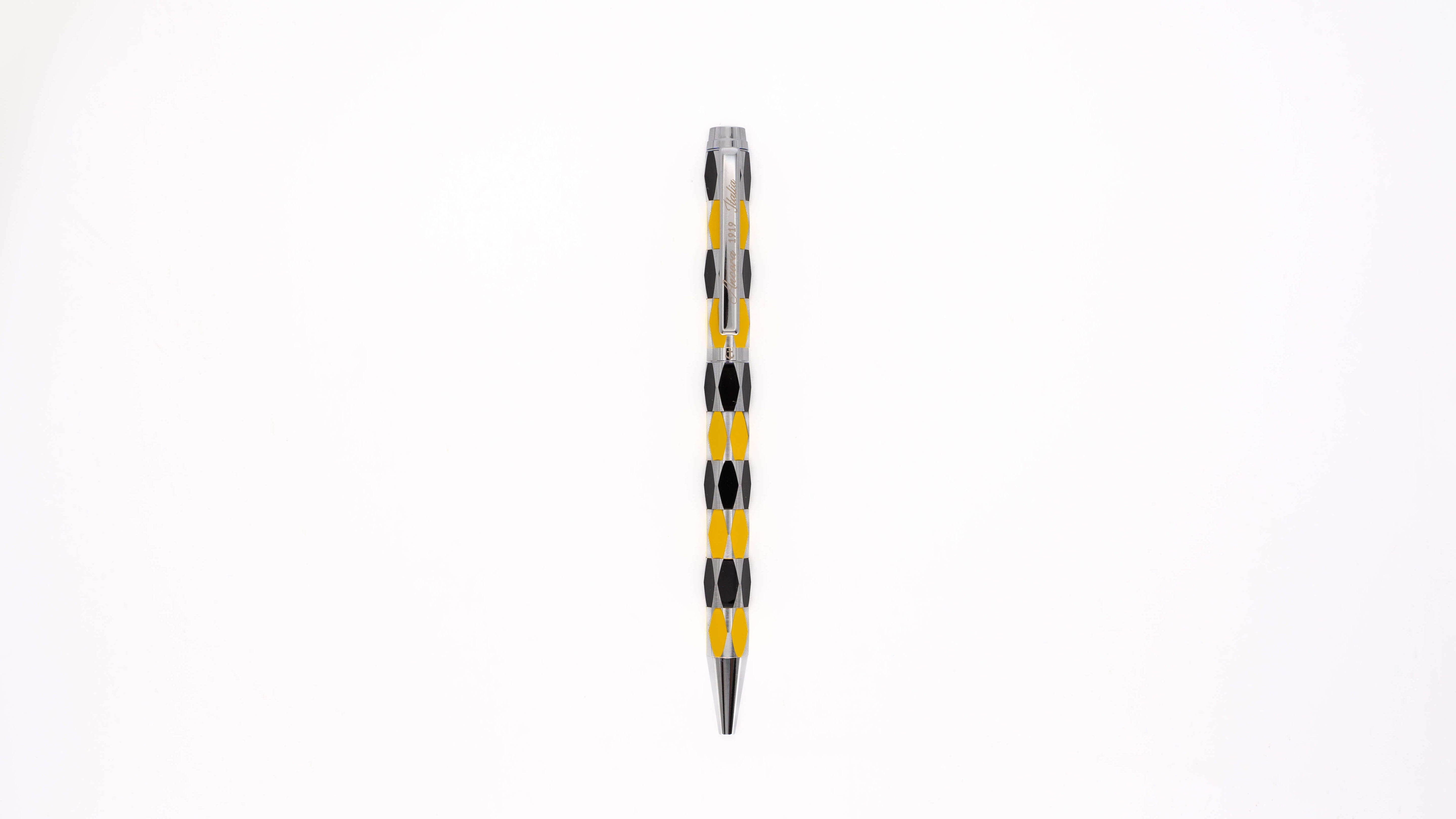 Ancora Masquerade Yellow Limited Edition Pen of 88 Enamel Luxury Rollerball