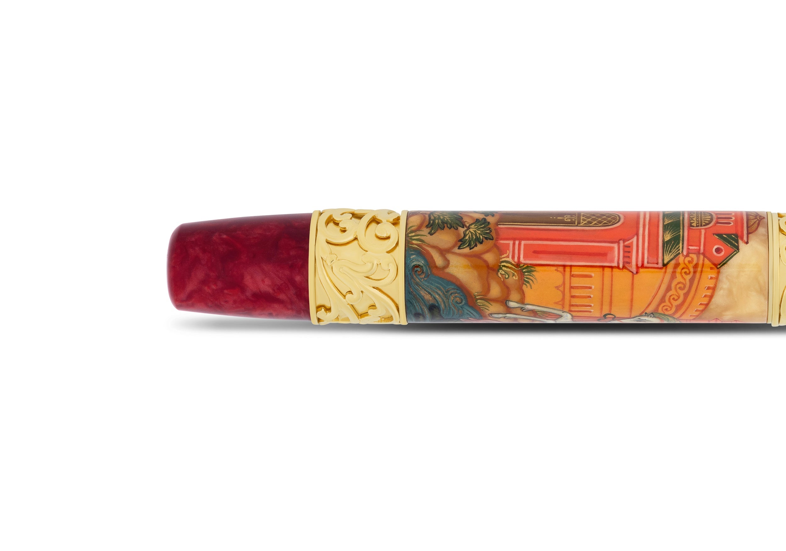 Ancora Jules Verne — Five Weeks In A Balloon Red Fountain Pen