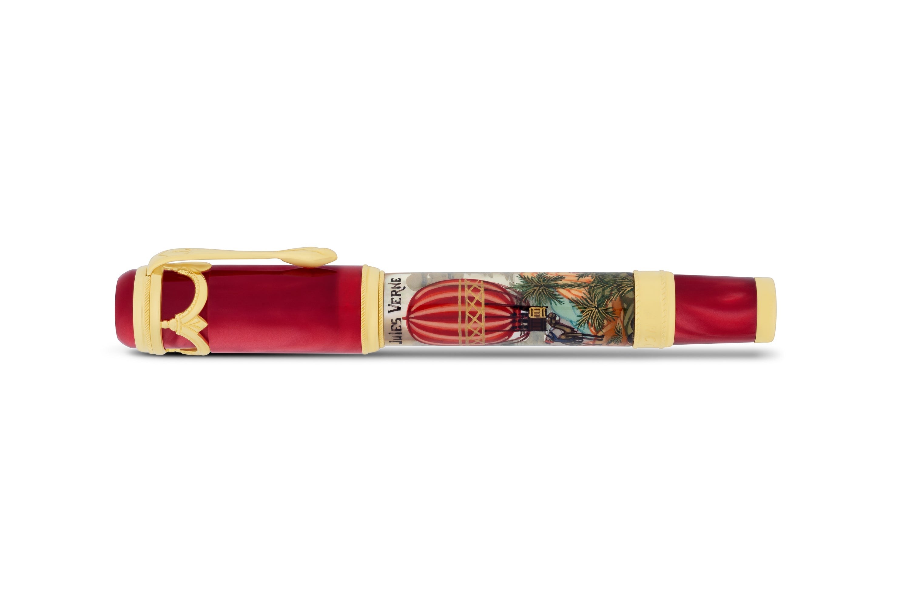 Ancora Jules Verne — Five Weeks In A Balloon Red Rollerball Pen