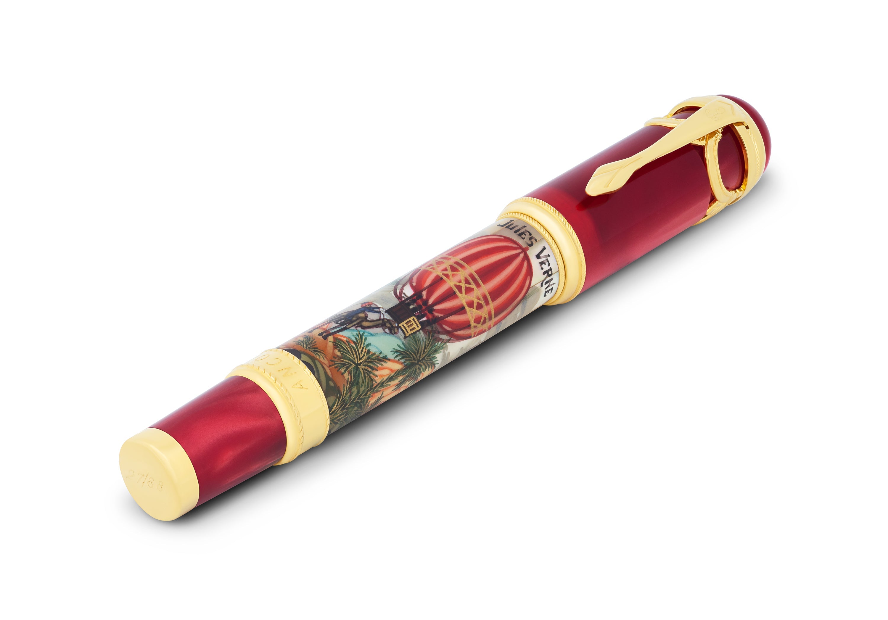 Ancora Jules Verne — Five Weeks In A Balloon Red Rollerball Pen