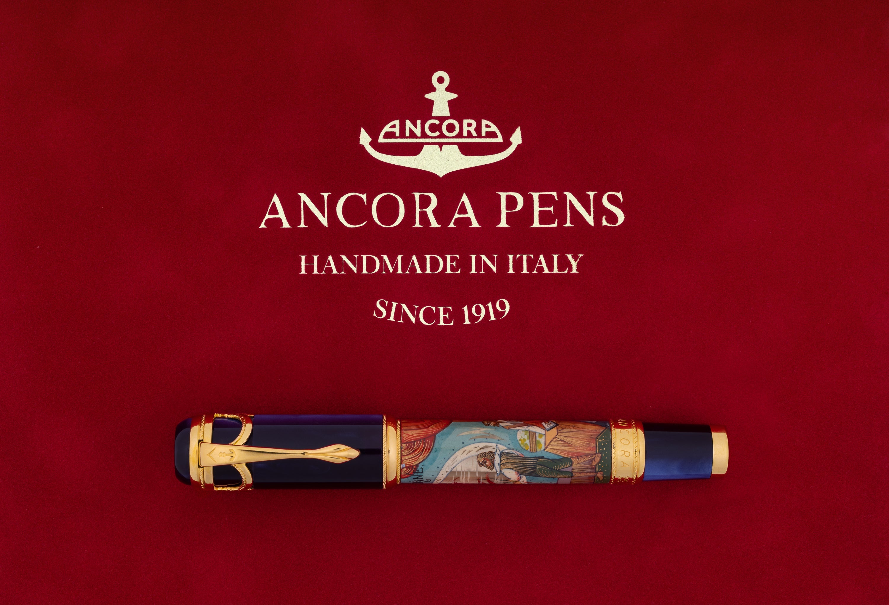 Ancora 20,000 Leagues Under the Sea Blue Fountain Pen