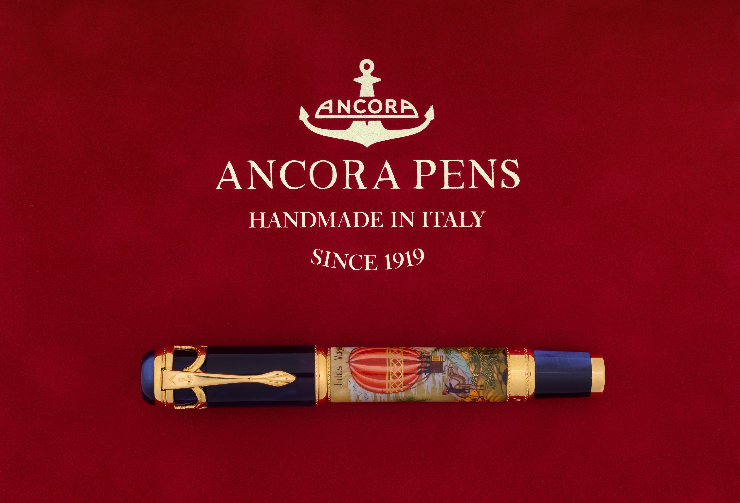 Ancora Jules Verne — Five Weeks In A Balloon Blue Fountain Pen
