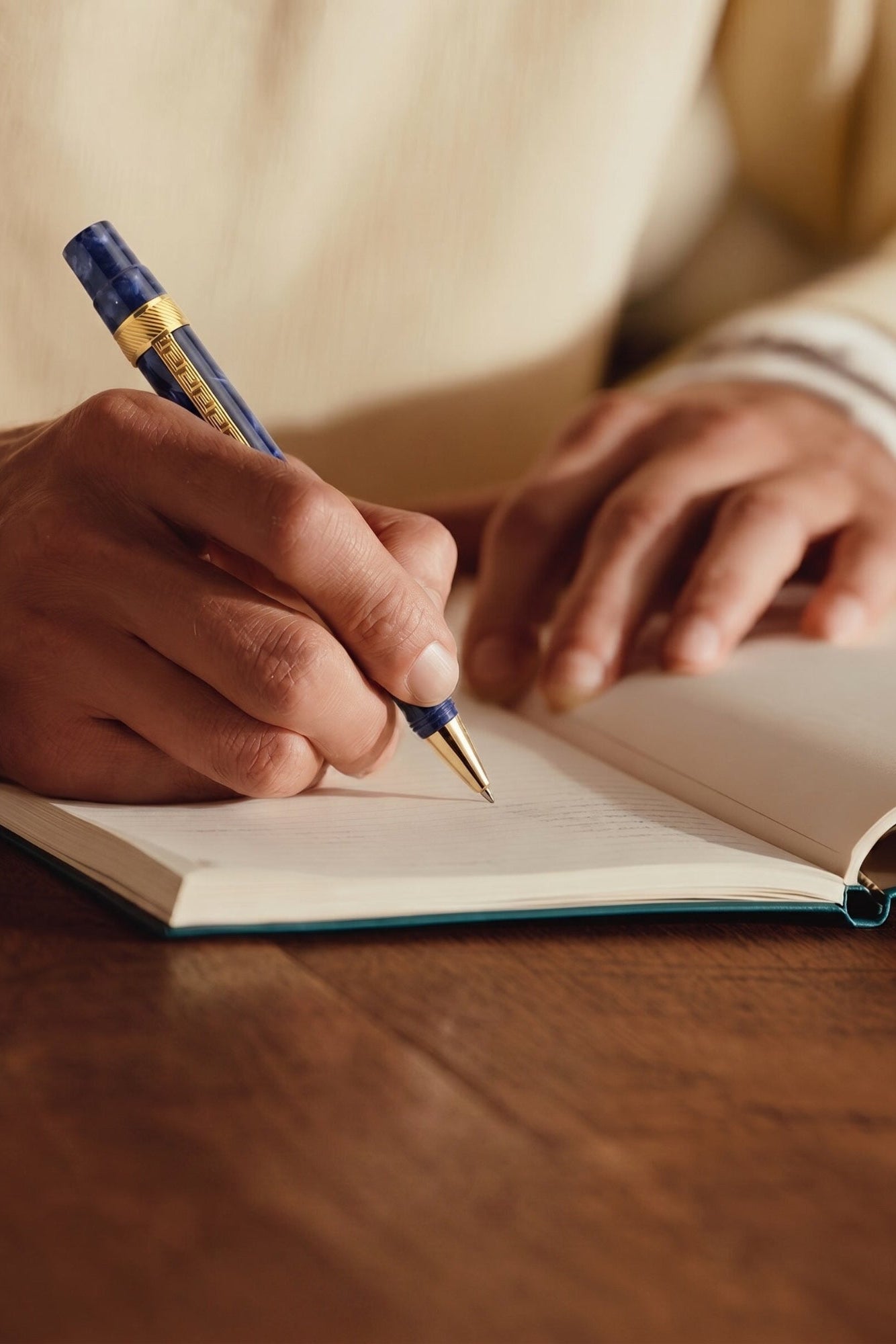 Mediterranean Sea Blue Rollerball Pen