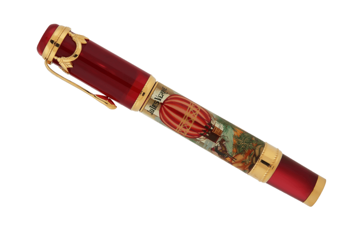 Ancora Jules Verne — Five Weeks In A Balloon Red Fountain Pen