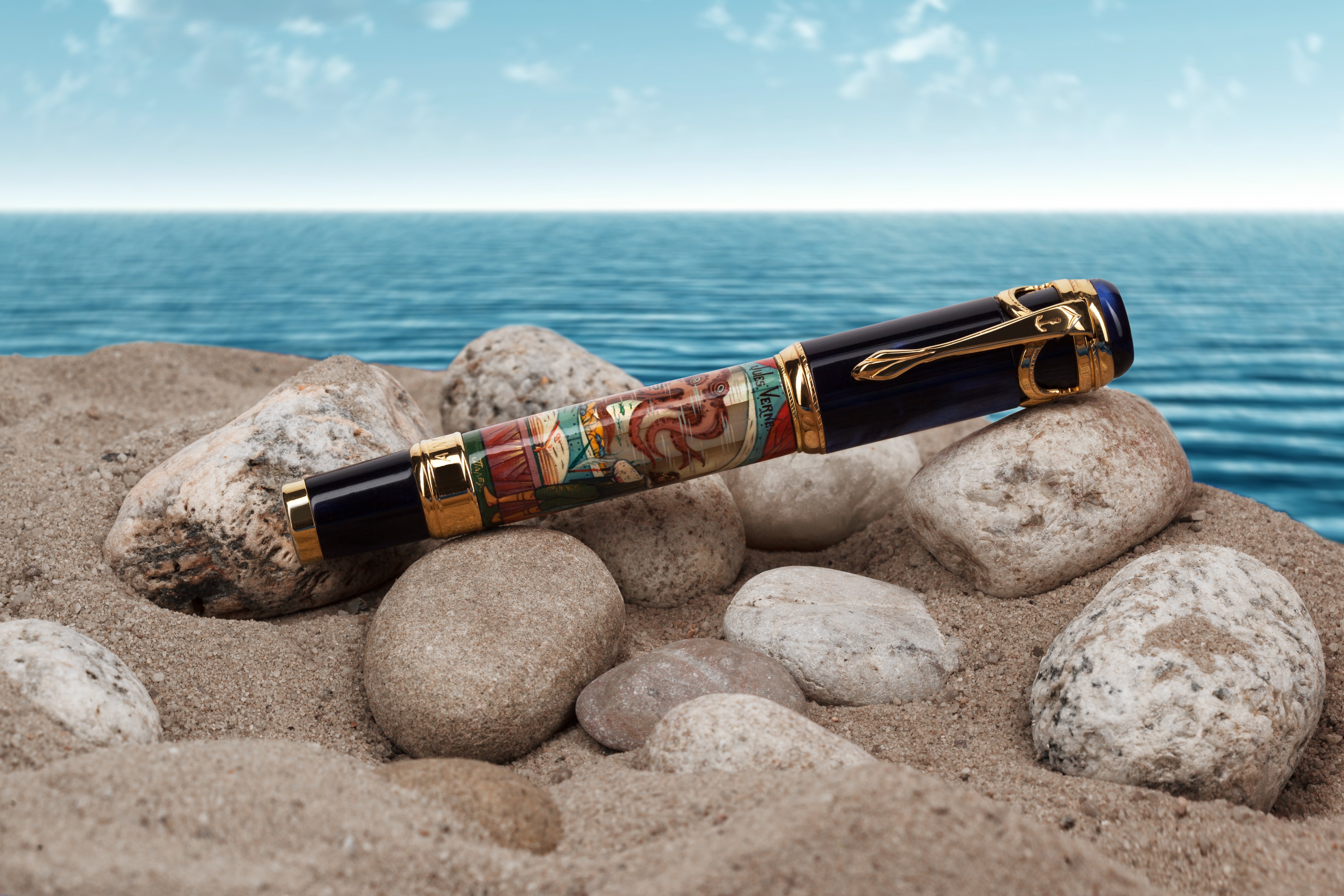 Ancora Jules Verne — Five Weeks In A Balloon Blue Fountain Pen