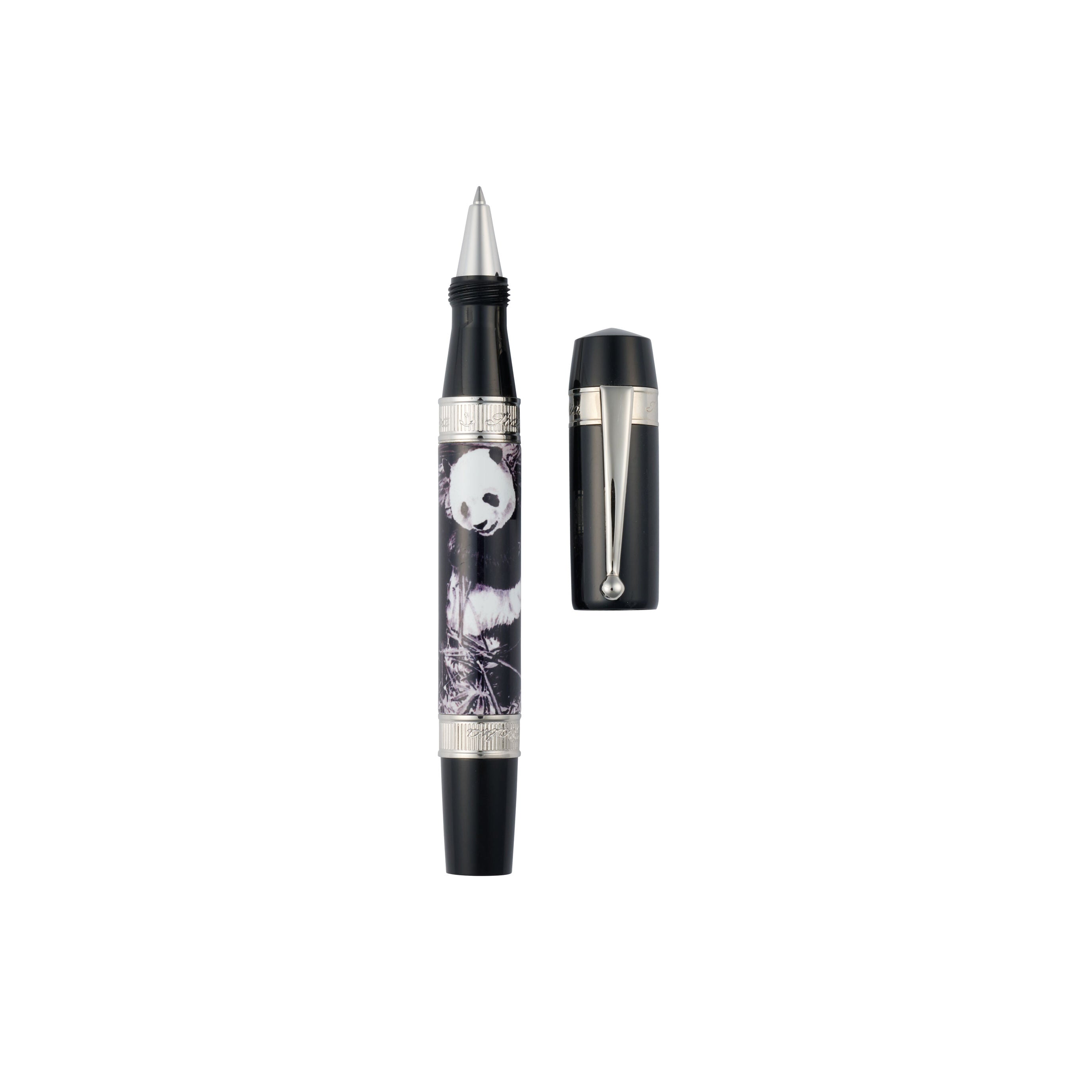 Panda Black Rollerball Pen